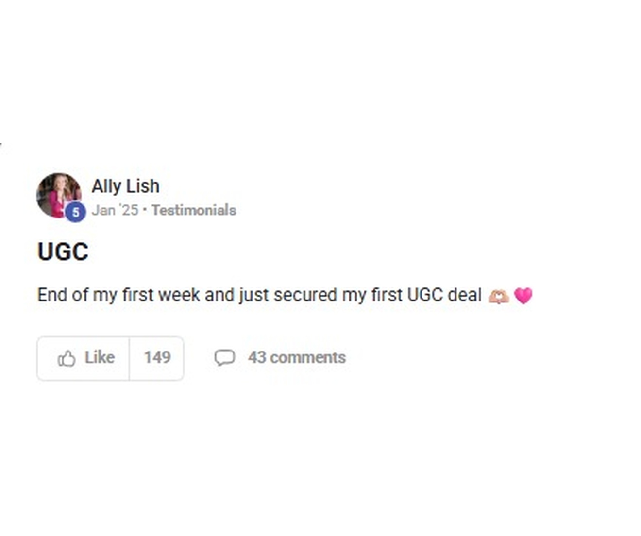 Ally Lish testimonio SWC