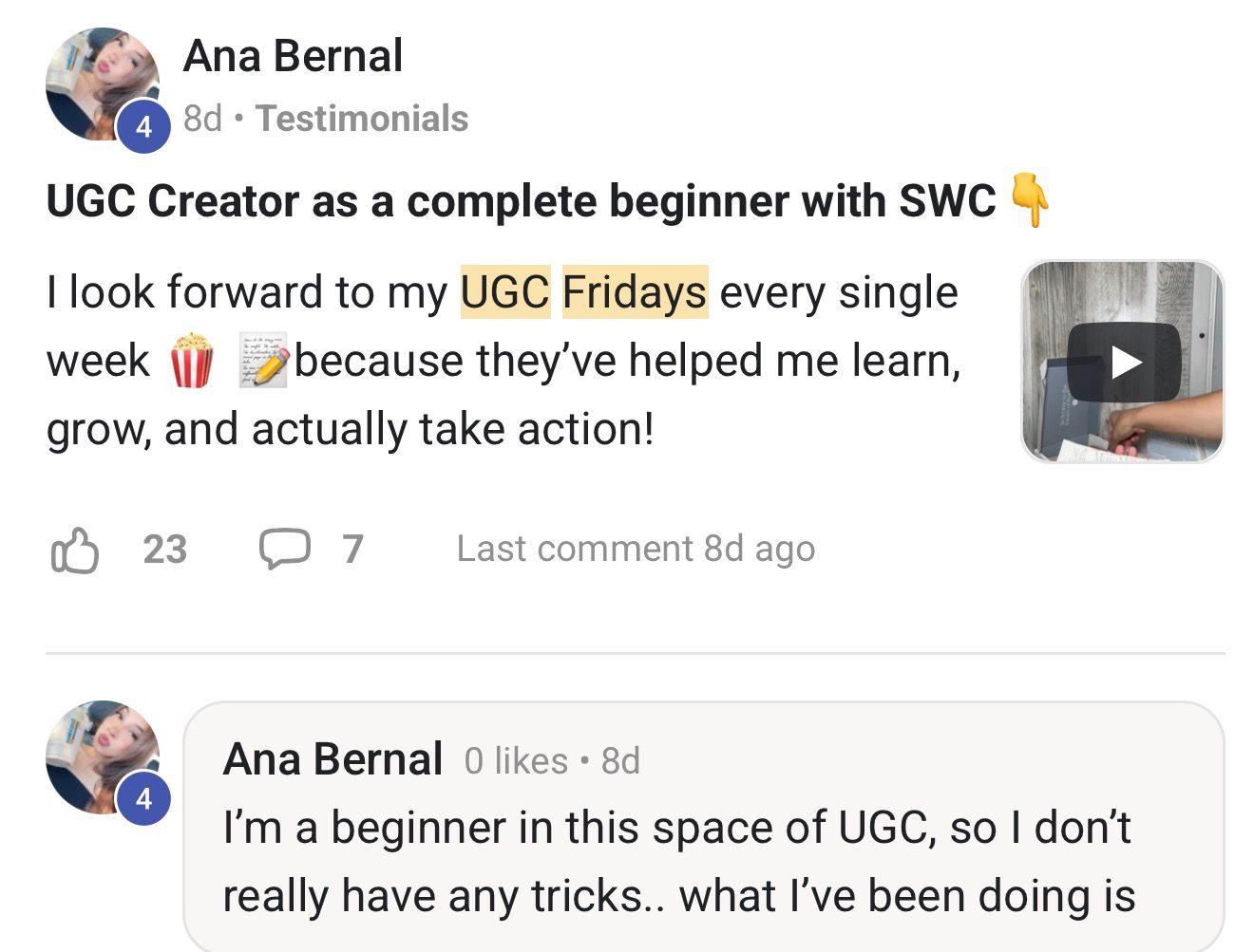Ana Bernal testimonio SWC