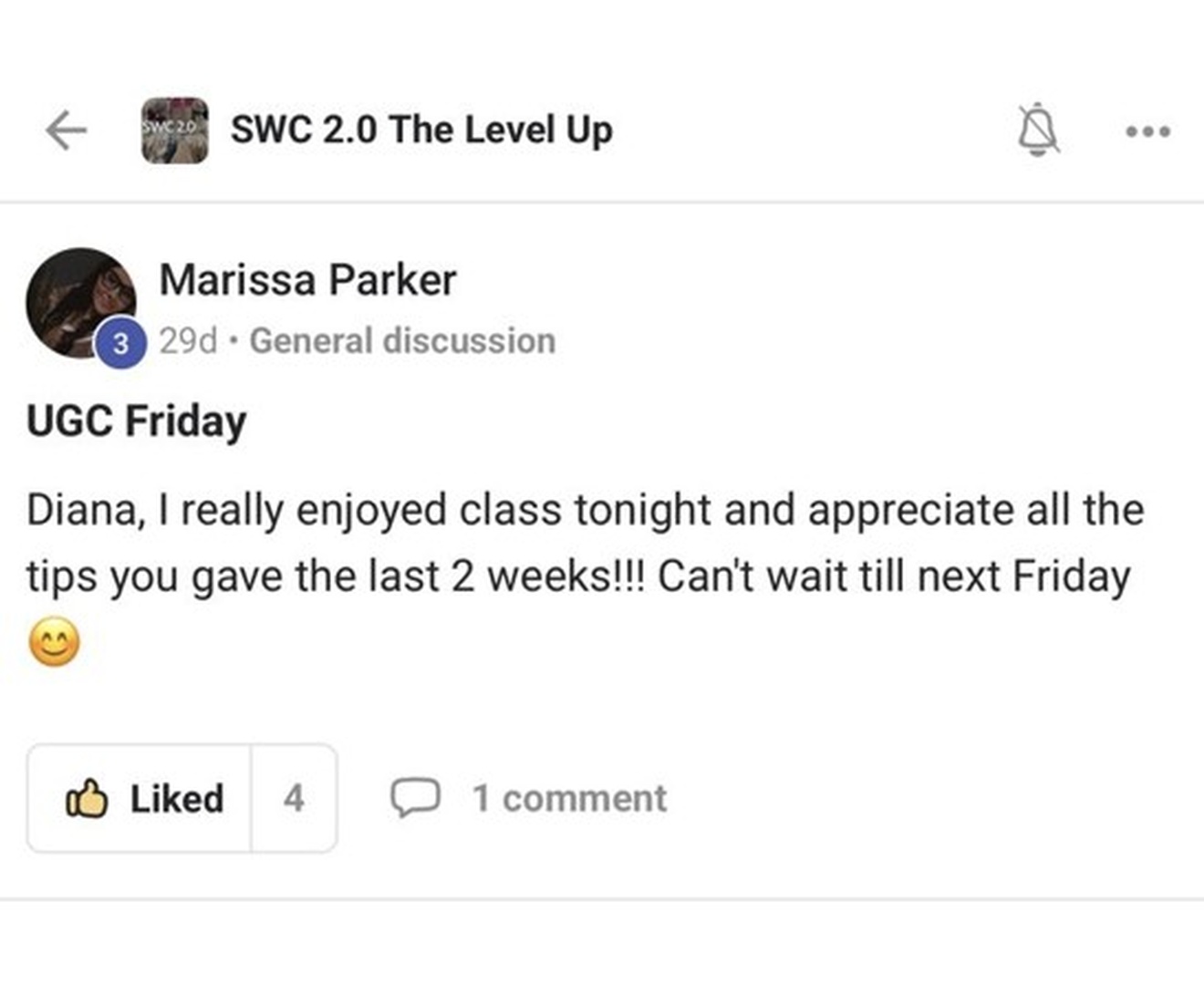Marissa Parker testimonio SWC