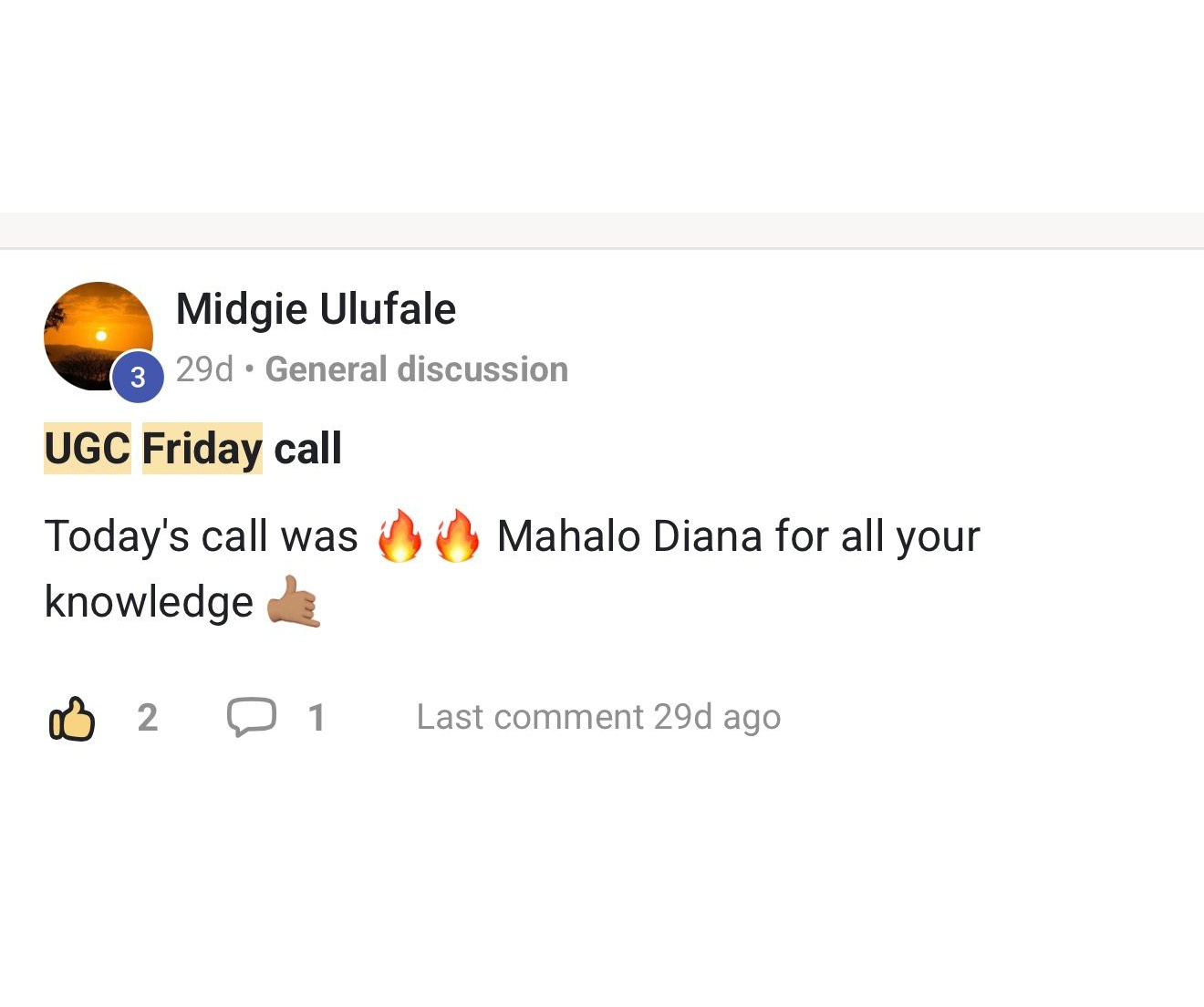 Midgie Ulufale testimonio SWC